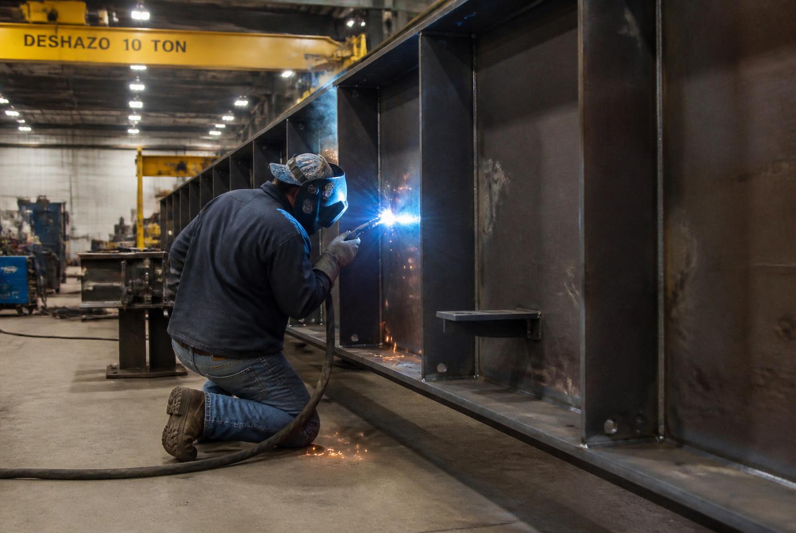 Steel fabrication workshop